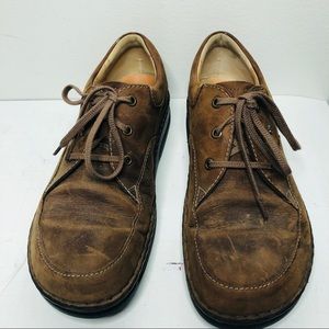 Finn Brown Leather Nubuck oxford lace up shoes 8.5